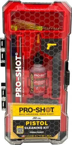 PRO SHOT PISTOL CLEANING KIT - .22 CAL