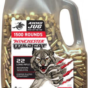 WINCHESTER WILDCAT 22LR 40GR - COPPER PLATED 1500RD JUG 3BX/C