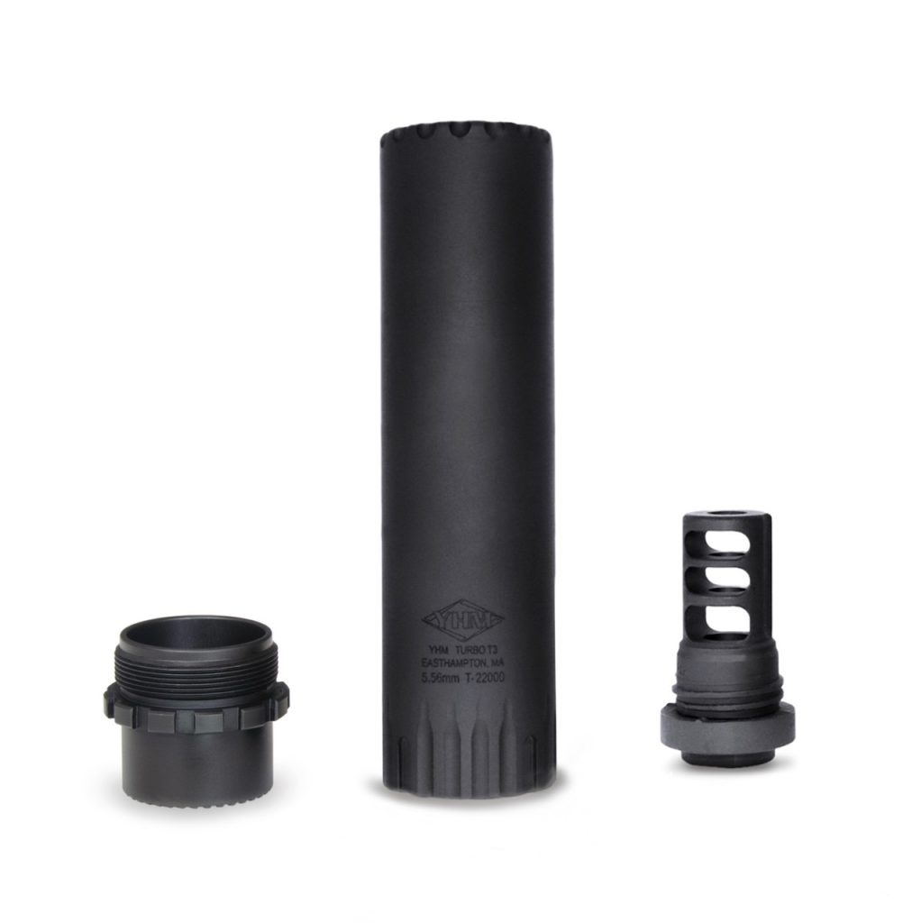 YANKEE HILL MACHINE COMPANY TURBO T3 5.56 1/2-28 SILENCER